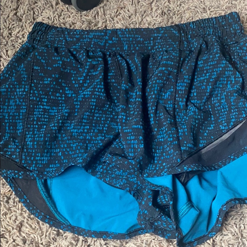 blue lululemon shorts